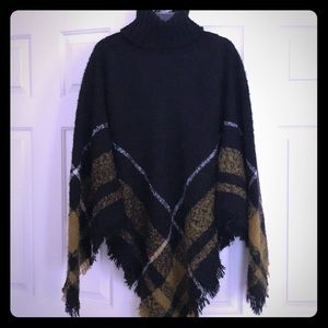 World Market OS Poncho style sweater